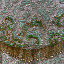 Load image into Gallery viewer, Ruth Boutique Vintage Brocade Dress With Cape XS/S

