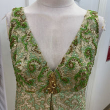 Load image into Gallery viewer, Ruth Boutique Vintage Brocade Dress With Cape XS/S
