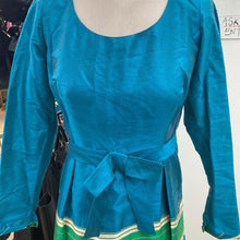 Load image into Gallery viewer, Roter Silk Vintage dress Brocade Dress With Cape 12 (fits like a S/M
