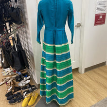 Load image into Gallery viewer, Roter Silk Vintage dress Brocade Dress With Cape 12 (fits like a S/M
