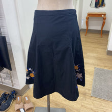 Load image into Gallery viewer, French Connection A-line embroidered skirt 10
