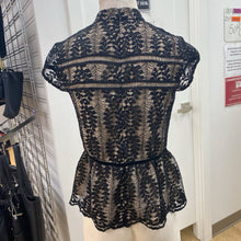 Load image into Gallery viewer, Tristan lace peplum top NWT S
