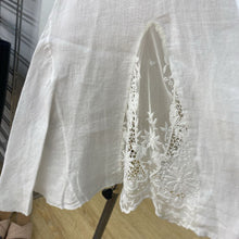 Load image into Gallery viewer, White linen tunic dress

