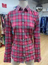 Load image into Gallery viewer, Burberry plaid shirt XS
