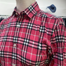Load image into Gallery viewer, Burberry plaid shirt XS
