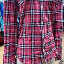 Load image into Gallery viewer, Burberry plaid shirt XS
