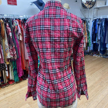 Load image into Gallery viewer, Burberry plaid shirt XS

