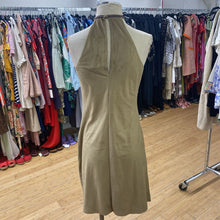 Load image into Gallery viewer, ABS rhinestone collar microsuede dress 6
