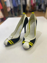 Load image into Gallery viewer, Casedei vintage satin/leather pumps 7 (AS IS)
