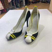 Load image into Gallery viewer, Casedei vintage satin/leather pumps 7 (AS IS)
