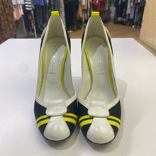 Load image into Gallery viewer, Casedei vintage satin/leather pumps 7 (AS IS)

