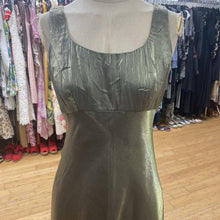 Load image into Gallery viewer, Green Metallic dress with blazer
