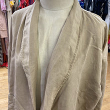 Load image into Gallery viewer, Eileen Fisher Tencel/linen open light coat S/M
