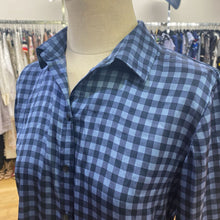 Load image into Gallery viewer, Banana Republic gingham satin top Sp

