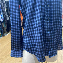 Load image into Gallery viewer, Banana Republic gingham satin top Sp
