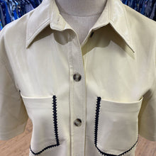 Load image into Gallery viewer, Nanuska pleather jacket/top M
