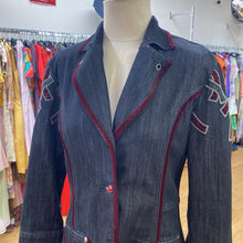 Load image into Gallery viewer, Best New vintage denim/velvet coat XL *As Is
