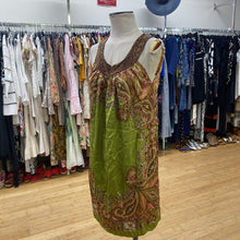 Load image into Gallery viewer, BEDO beaded silk dress O/S
