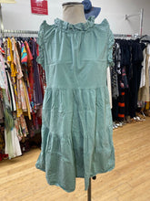 Load image into Gallery viewer, Valentina Naldi eyelet trim dress L

