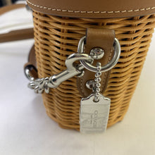 Load image into Gallery viewer, Coach straw handbag
