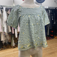 Load image into Gallery viewer, In Loom gingham top S NWT
