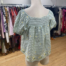 Load image into Gallery viewer, In Loom gingham top S NWT
