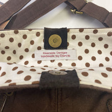 Load image into Gallery viewer, Riverside Designs Handmade by Marcia cotton/suede handbag NWT
