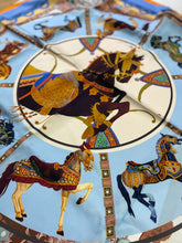 Load image into Gallery viewer, Horse print silk scarf NIB
