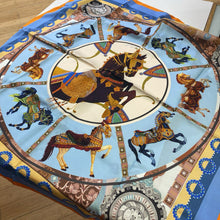 Load image into Gallery viewer, Horse print silk scarf NIB
