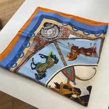 Load image into Gallery viewer, Horse print silk scarf NIB
