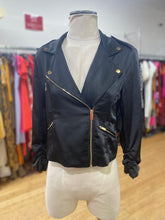 Load image into Gallery viewer, Generation Love biker style satin jacket M
