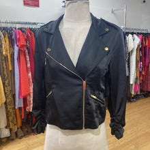 Load image into Gallery viewer, Generation Love biker style satin jacket M
