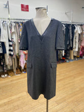 Load image into Gallery viewer, Judith &amp; Charles leather trim wool dress 8
