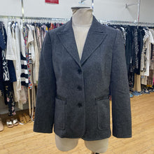 Load image into Gallery viewer, Judith &amp; Charles leather trim wool blazer 8
