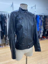 Load image into Gallery viewer, Danier leather moto jacket XS
