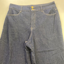 Load image into Gallery viewer, Melanie Lyne dark wash wide leg jeans 12

