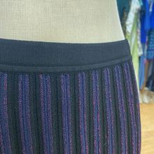 Load image into Gallery viewer, Diane Von Furstenburg wool/blend metallic knit skirt S
