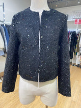 Load image into Gallery viewer, Zara sequin/metallic blazer/jacket M
