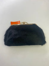 Load image into Gallery viewer, Bodhi leather/fur clutch NWT
