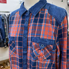 Load image into Gallery viewer, Atmosphere denim/plaid top 16(UK 20)

