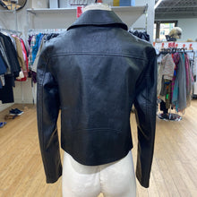 Load image into Gallery viewer, Anthropologie pleather moto jacket S
