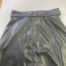 Load image into Gallery viewer, House of Harlow pleather A-line skirt S
