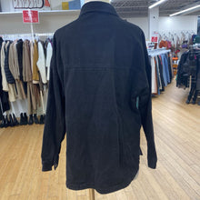 Load image into Gallery viewer, Hudson denim shacket w brooch M
