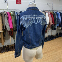 Load image into Gallery viewer, Bluenotes vintage painted denim jacket M
