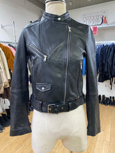 Load image into Gallery viewer, Zara leather moto jacket M
