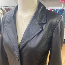 Load image into Gallery viewer, Laurence Roy vintage leather coat M

