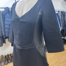 Load image into Gallery viewer, Danier fitted mix leather fabric dress 10

