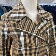 Load image into Gallery viewer, Zara plaid trench Coat S
