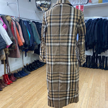Load image into Gallery viewer, Zara plaid trench Coat S
