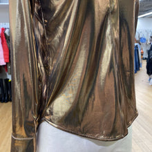 Load image into Gallery viewer, Anthropologie lamé top XXS
